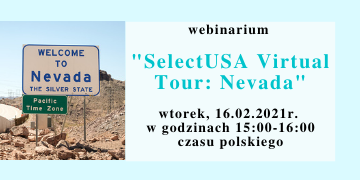 SelectUSA Virtual Tour: Nevada - webinarium