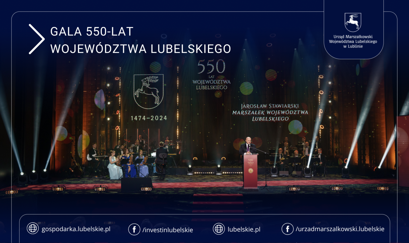 Gala podsumowująca rok jubileuszu 550-lecia Województwa Lubelskiego