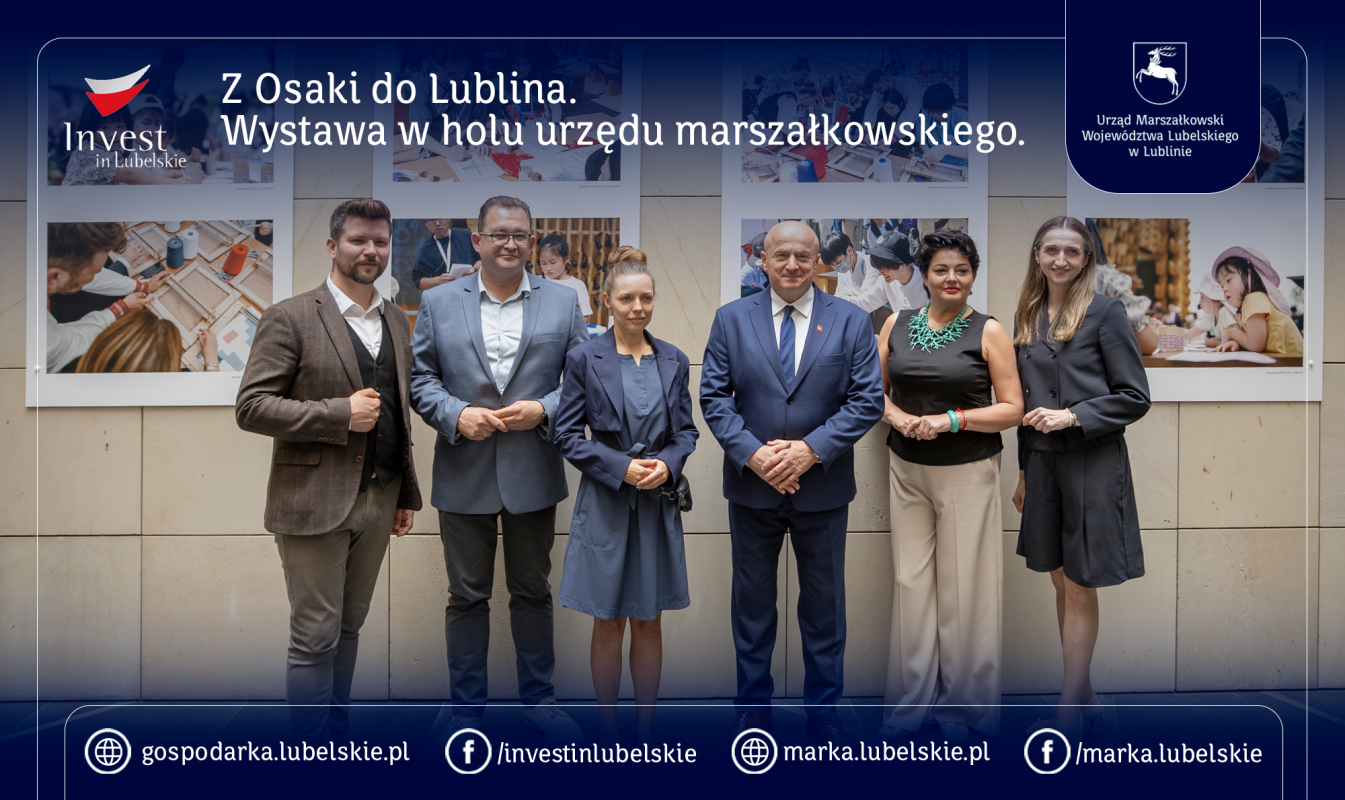 Z Osaki do Lublina. Wystawa w holu urzędu marszałkowskiego.